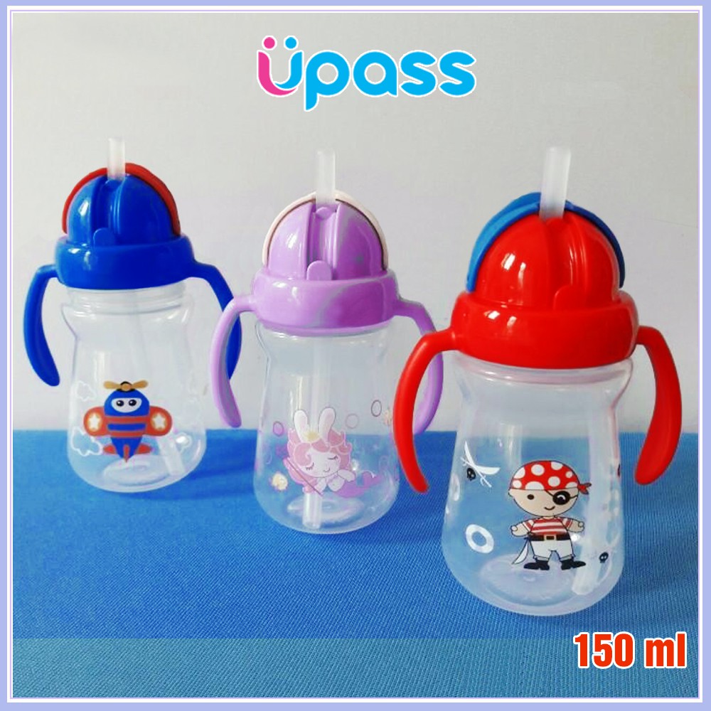 [Mã 267FMCGSALE giảm 8% đơn 500K] Cốc tập uống đầu mềm 2 tay cầm Upass Thái Lan (150ml)