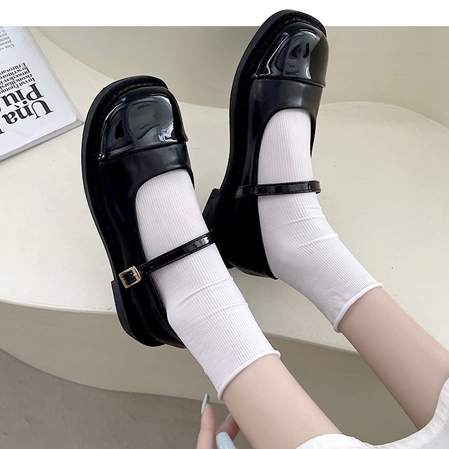 Giày lolita vintage mary jane đế vuông phong cách hàn quốc Shoes Paradise 216