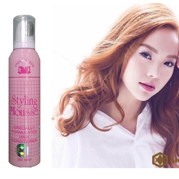 Bọt tạo kiểu tóc Jacqualine/Mút Mousse Chải Tóc Jacqualine (HỒNG)