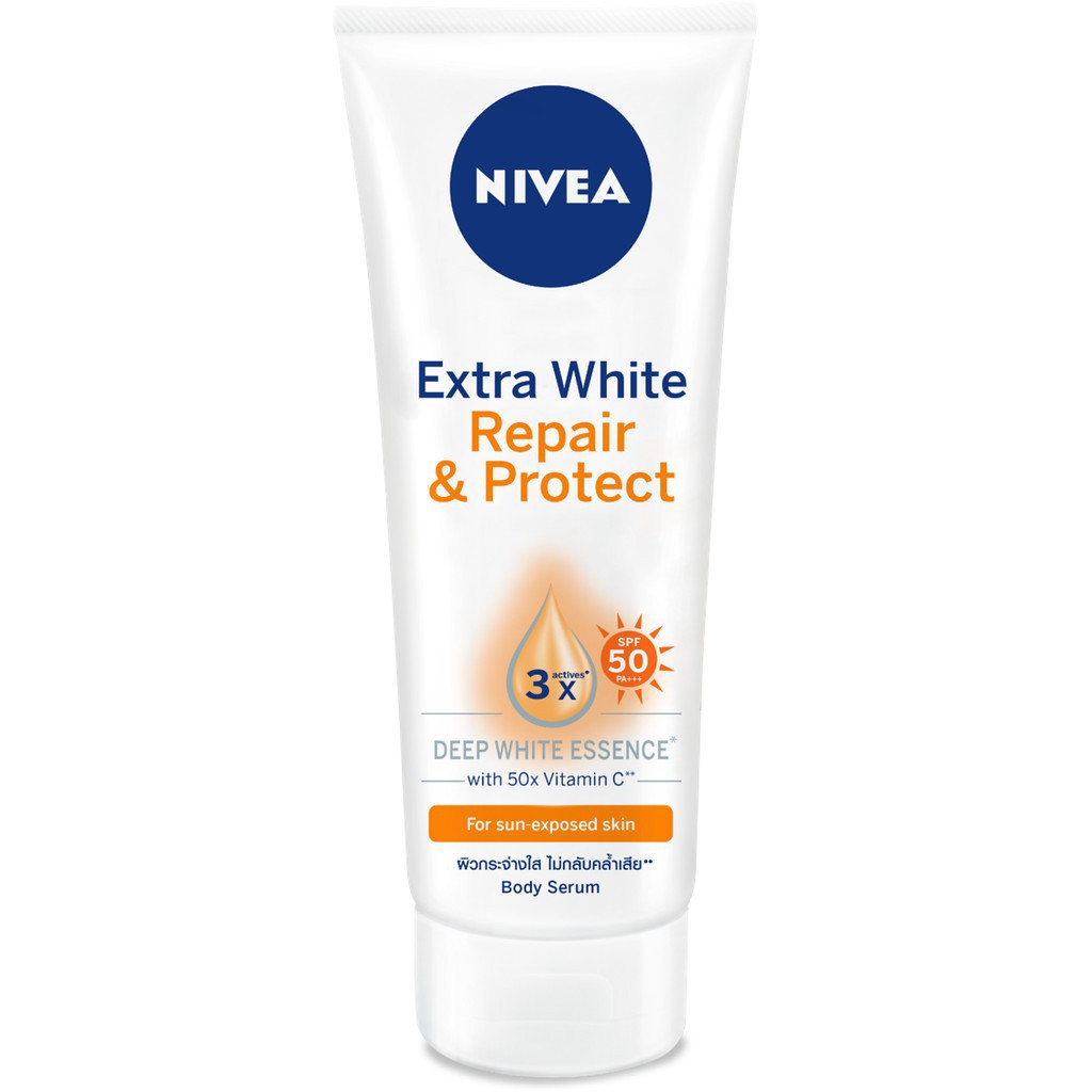 Bộ chống nắng & dưỡng da tối ưu NIVEA(tinh chất chống nắng 30ml+tinh chất dưỡng thể trắng da ban ngày 180ml)Tặng kèm dù