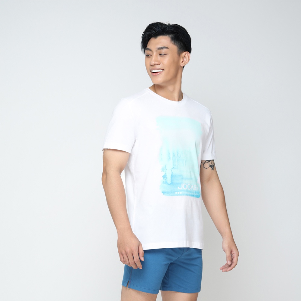 Áo Thun Nam Jockey Cotton In Hình  - J1137