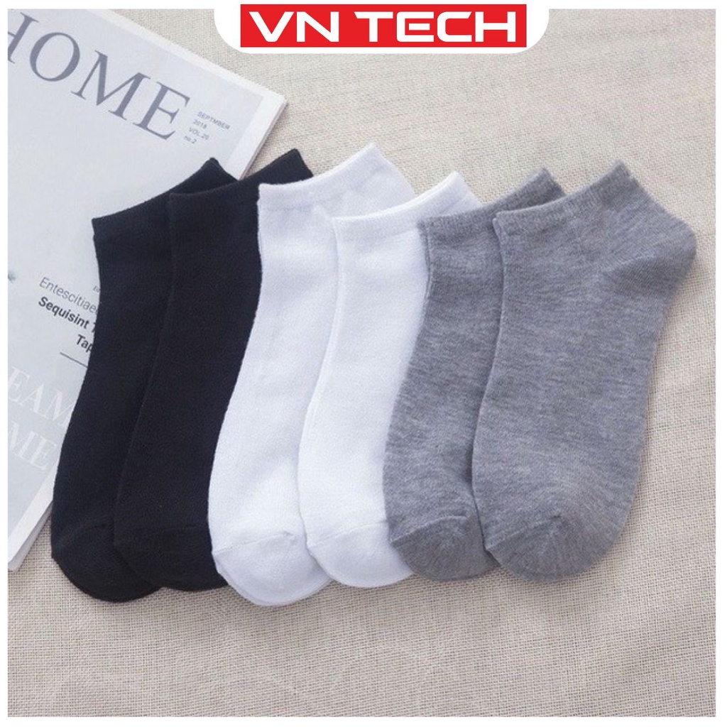 Tất thấp cổ thời trang, Vớ trơn chống hôi chân, co dãn dành cho &lt;br&gt; cả Nam và Nữ