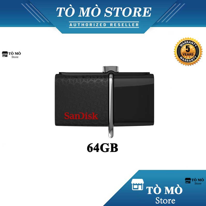 USB OTG 3.0 SanDisk Ultra 64GB 150MB/s - Bảo hành 5 năm