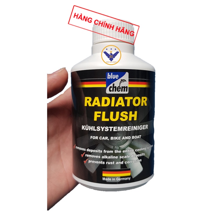COMBO nước làm mát xe ô tô màu đỏ 3A Premium Longlife Coolant 4L + súc két nước Bluechem