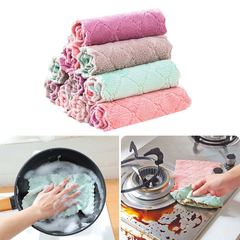 Khăn lau vi sợi làm sạch đa năng dành cho nhà bếp