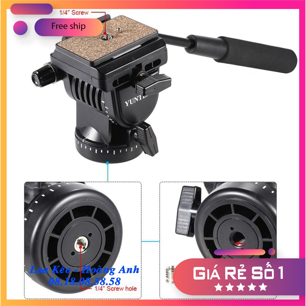 Đầu dầu quay phim siêu mượt - Video tripod head YUNTENG YT-950