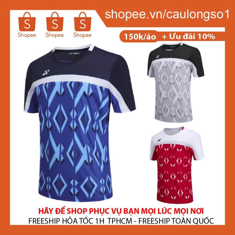 Áo Cầu Lông Nam Nữ Yonex 2028 thun lạnh/mè đẹp, mẫu đẹp 2020, hút mồ hôi tốt ་