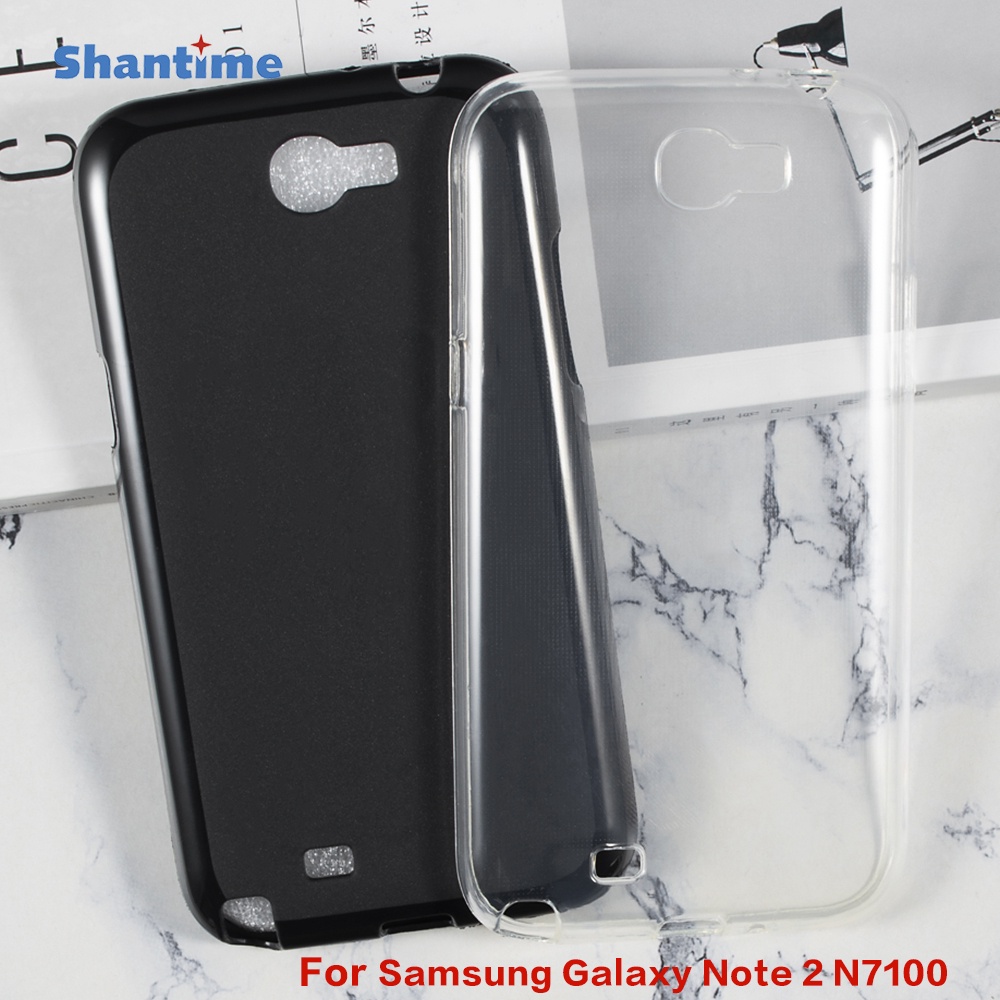 Dành Cho Samsung Galaxy Note 2 N7100 Gel Silicon Bảo Vệ Điện Thoại Ốp Lưng TPU Mềm