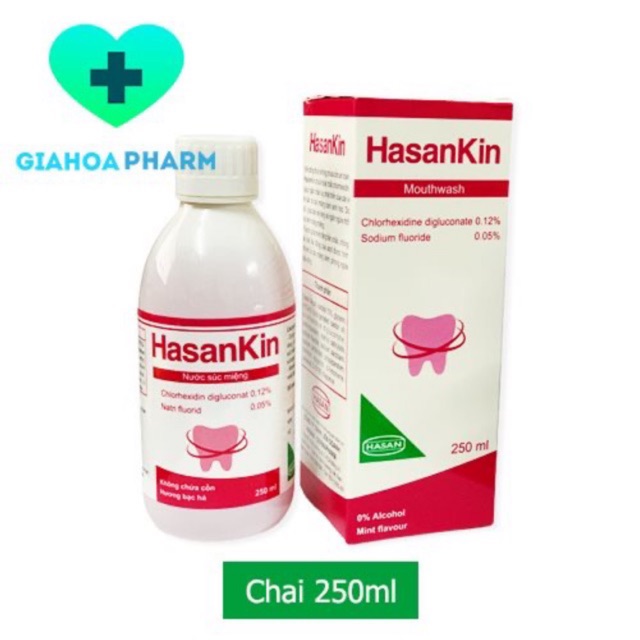 Súc miệng chlorhexidin 250ml - HasanKin