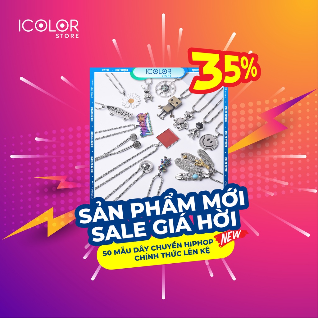 Vòng cổ hip hop thời trang nam nữ unisex full box