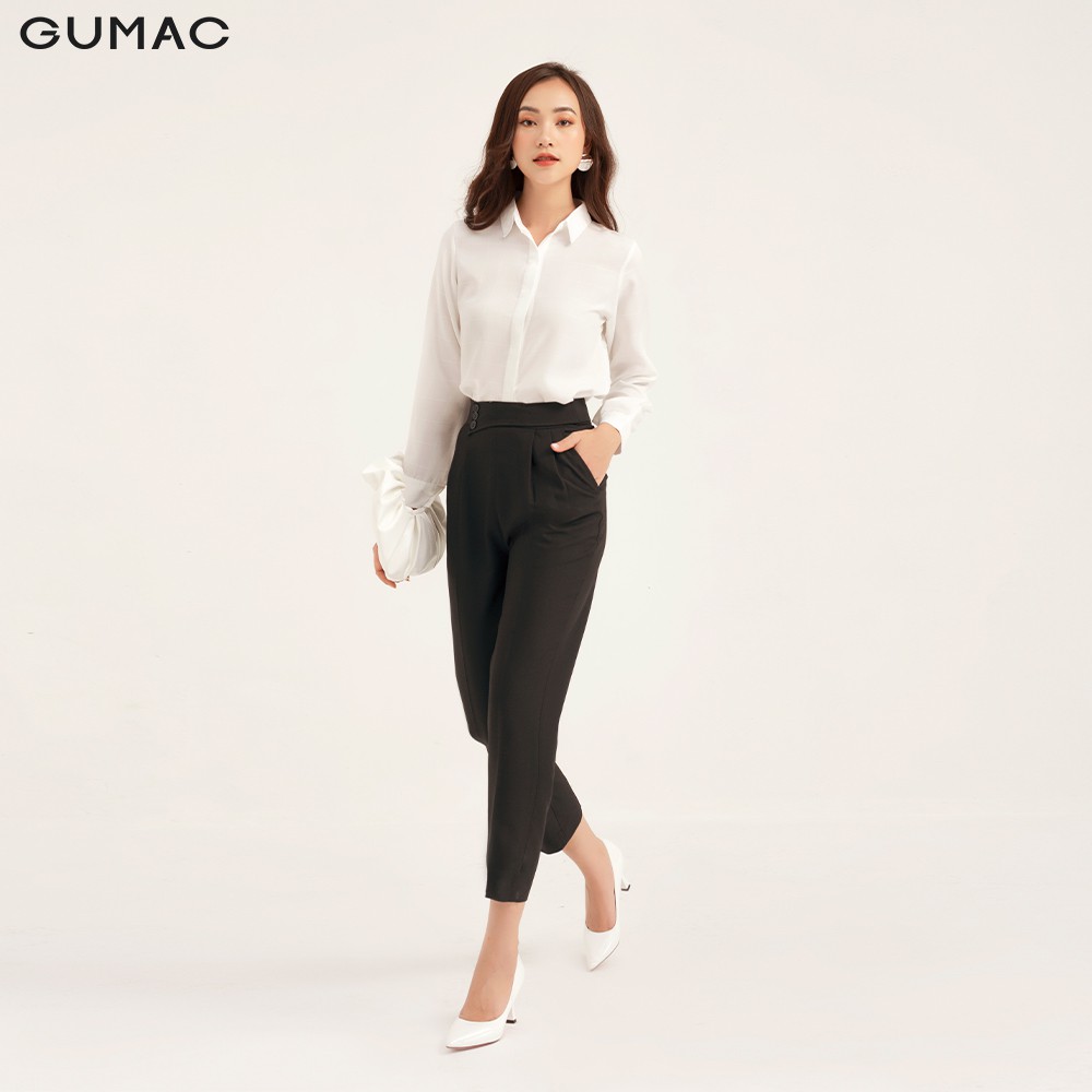 Áo sơ mi nữ nẹp che GUMAC AB143 | BigBuy360 - bigbuy360.vn