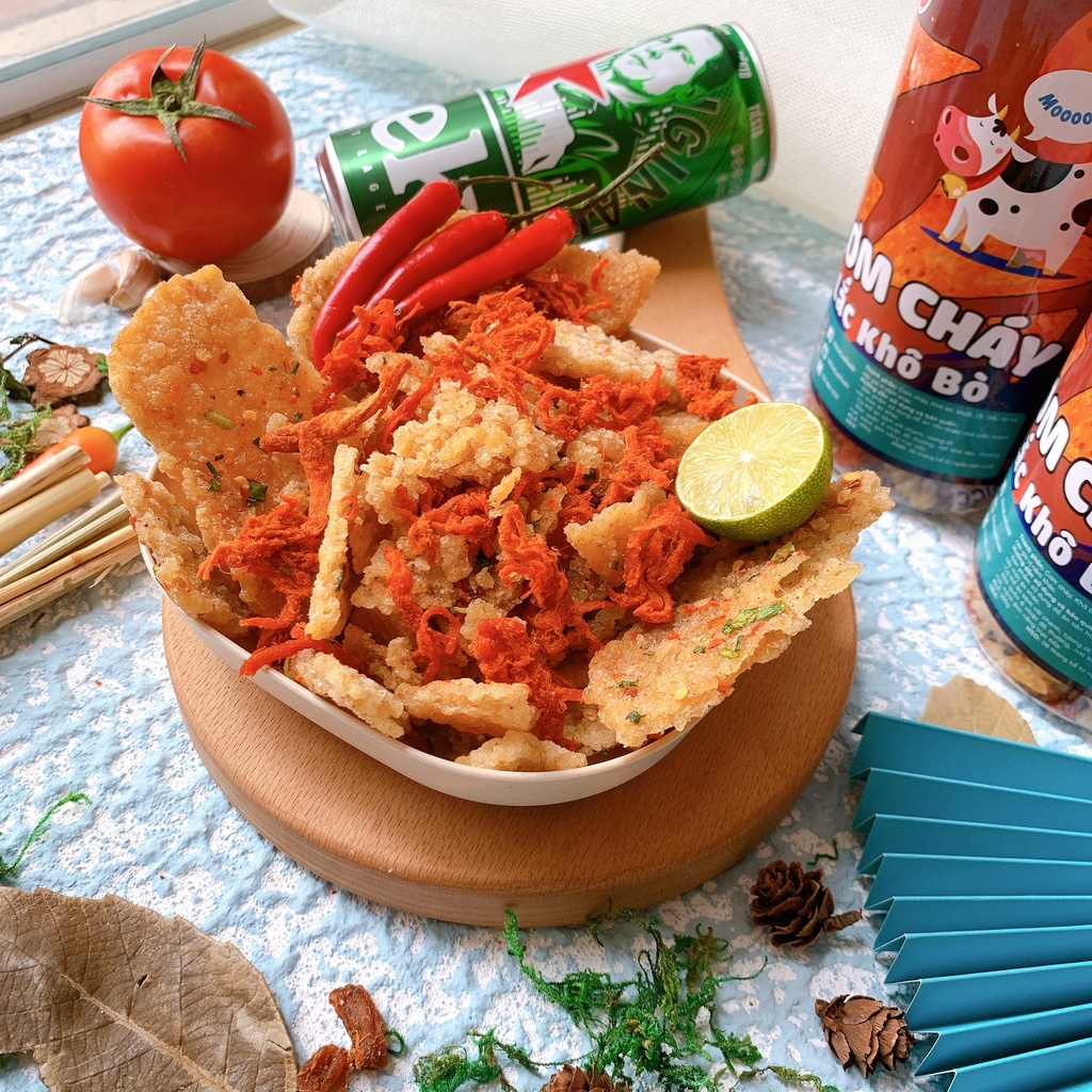 Cơm cháy lắc khô bò 300g giòn rụm thơm ngon giá tốt, ăn vặt LASTFOODS Hà Nội cùng đặc sản các miền ngon giá rẻ | BigBuy360 - bigbuy360.vn