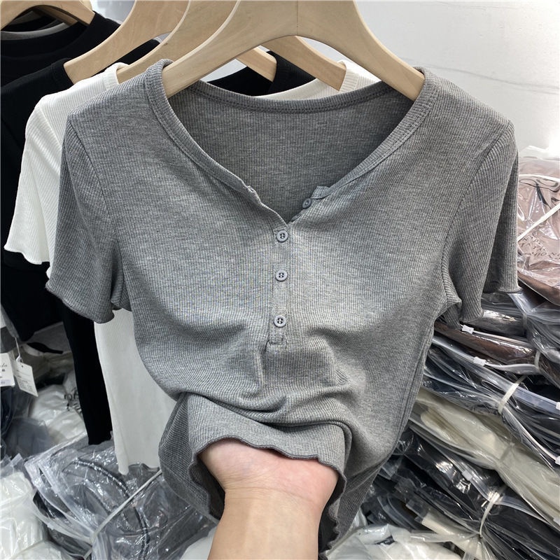 Áo Thun Tay Ngắn Thiết Kế Mới Thời Trang Mùa Hè 2022 Dành Cho Nữ