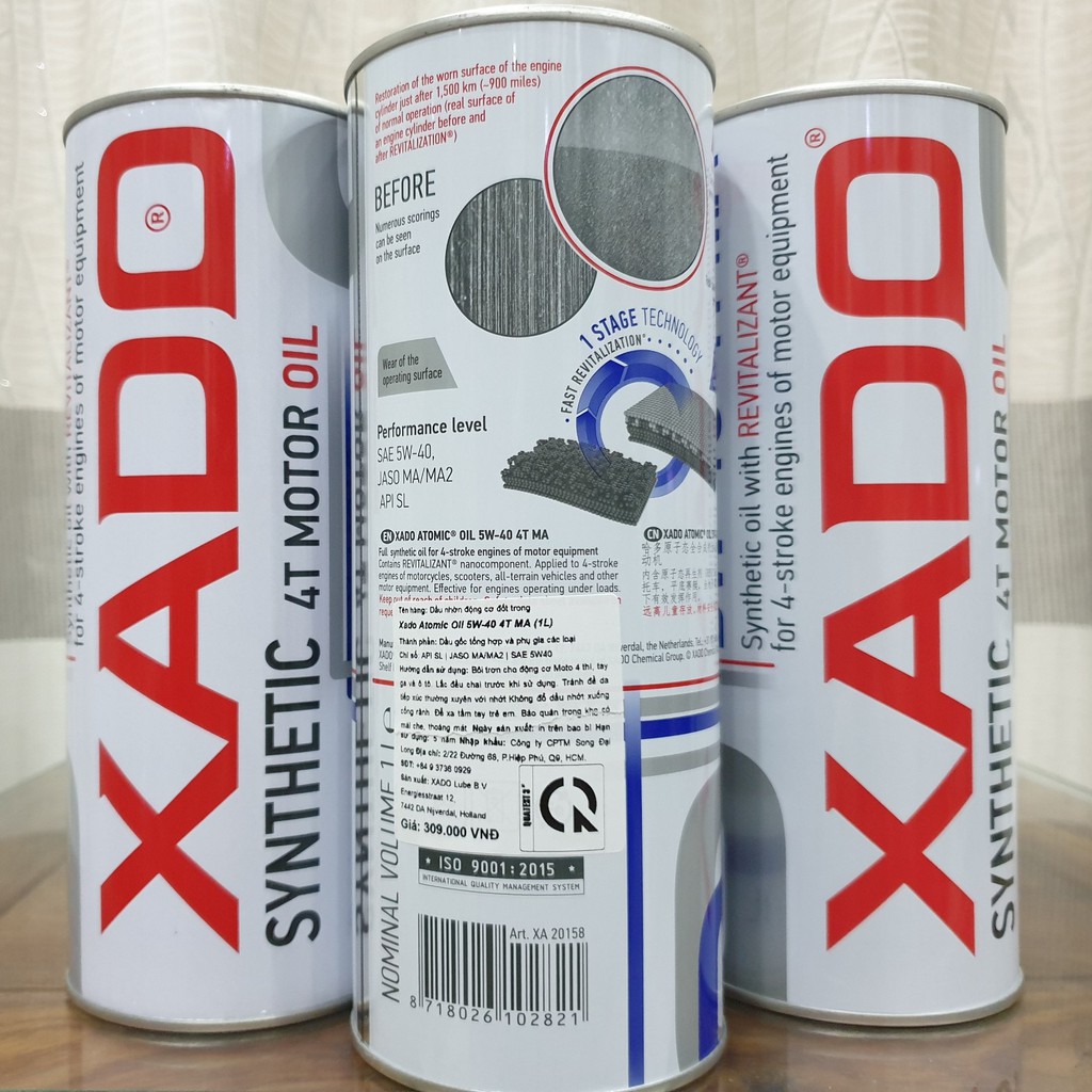 XADO Atomic Oil 5W-40 4T MA/MA2 Super Synthetic