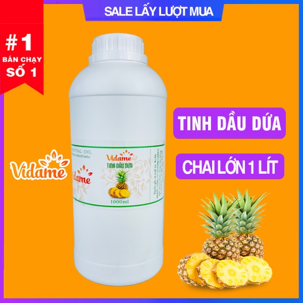 [GIÁ SỈ]  1 Lít Tinh Dầu Dứa Thơm VIDAME - HÀNG CÔNG TY nhập khẩu ẤN ĐỘ có kiểm định COA - Dứa ORGANIC, thơm phòng