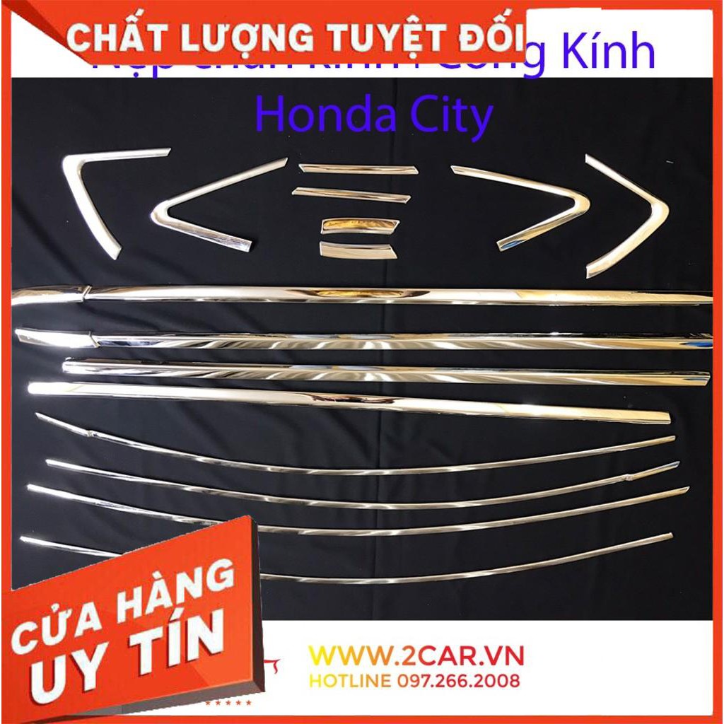 Nẹp viền chân kính, cong kính xe Honda City 2016-2020