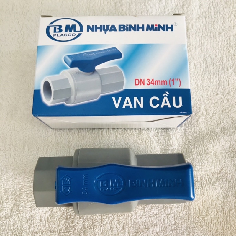 VAN KHOÁ NƯỚC BÌNH MINH PVC 21, 27, 34 TẶNG KÈM Cuộn cao su non Hàng chính hãng