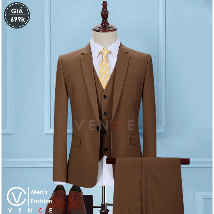 VEST NAM CAO CẤP 1 khuy Form ôm body - kiểu dáng trẻ trung - chất vải đẹp co giãn nhẹ - full size