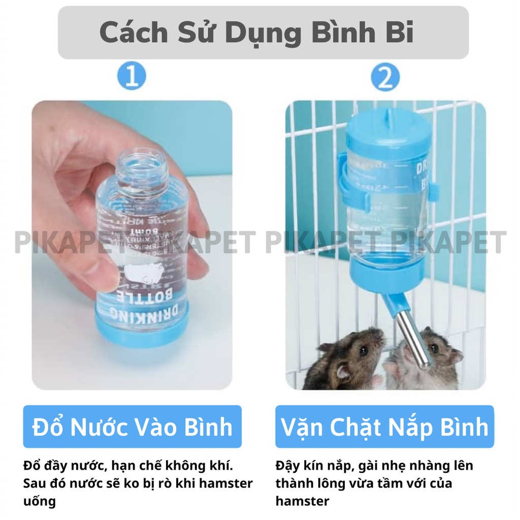 Bình bi 80ml loại tốt cho Hamster