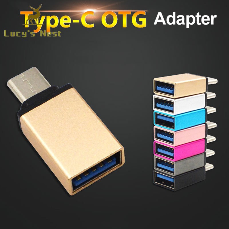 Đầu Chuyển Đổi Mini Usb 3.1 Type-c Sang Usb 3.0 Otg Bằng Hợp Kim Nhôm