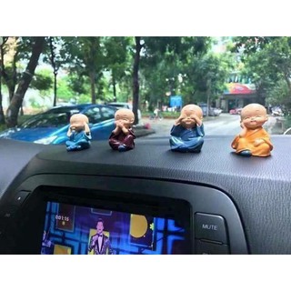 Bộ 4 tượng chú tiểu bốn không ngộ nghĩnh