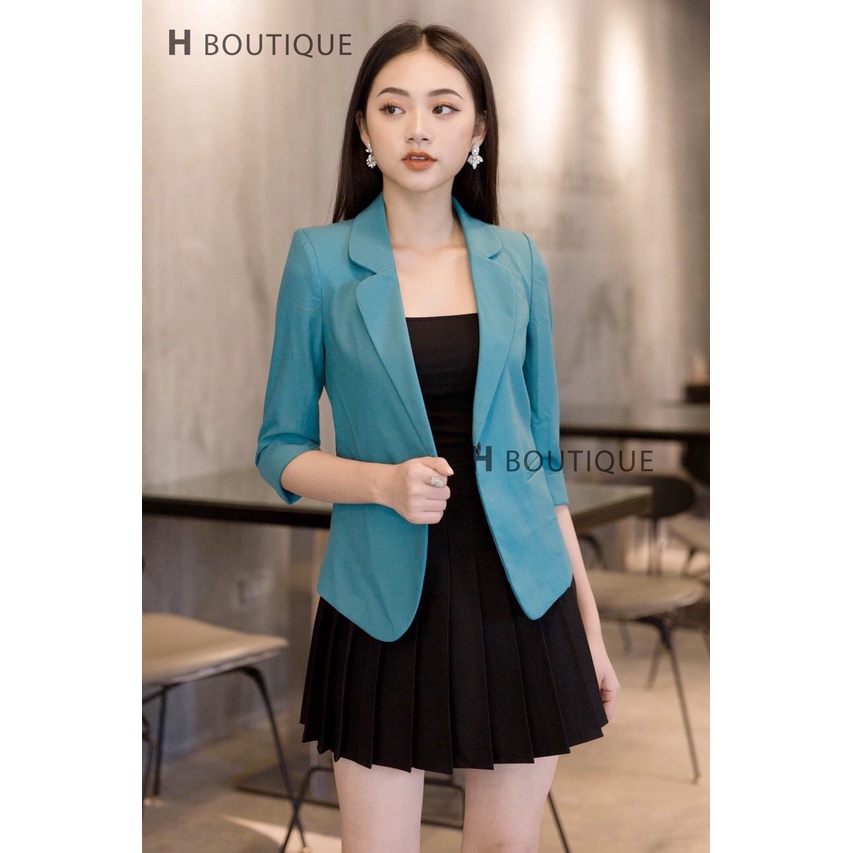 Áo vest nữ/ áo blazer 1 cúc hàng thiết kế chất vải đẹp đủ size s m l xl