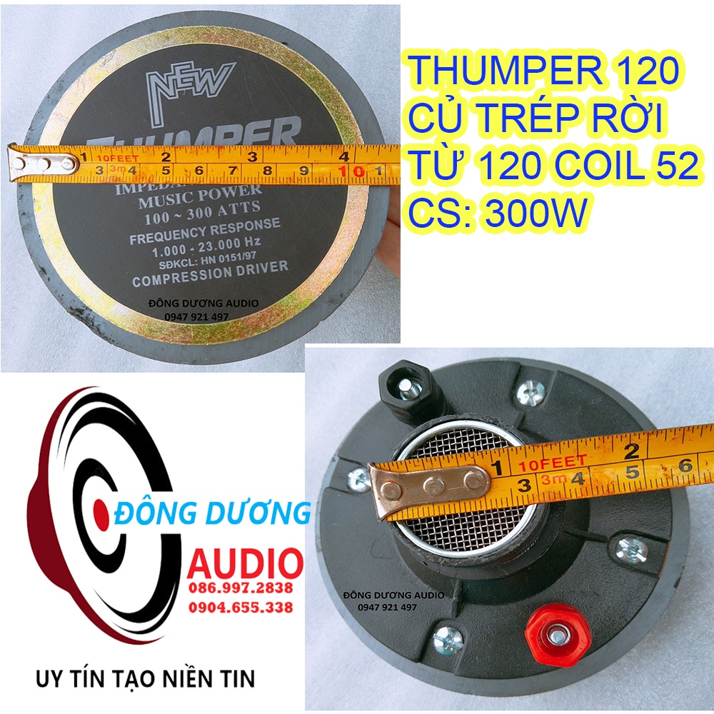 COMBO 2 CHIẾC CỦ KÈN SÂN KHẤU THUMPER 120 GIÁ RẺ - LOA TREBLE KÈN
