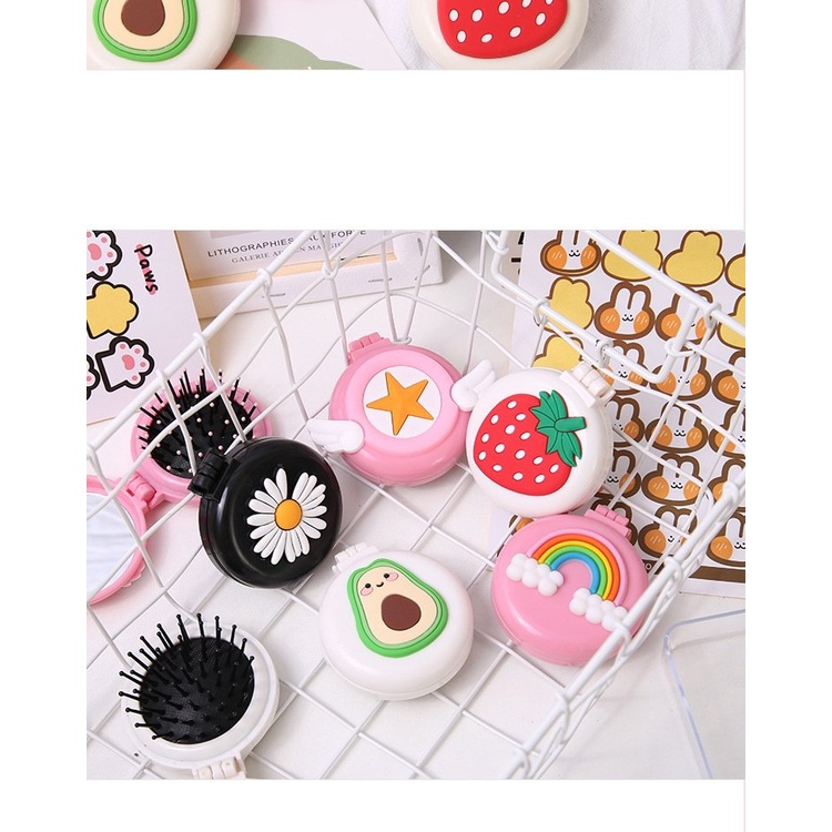 Gương kèm lược đáng yêu