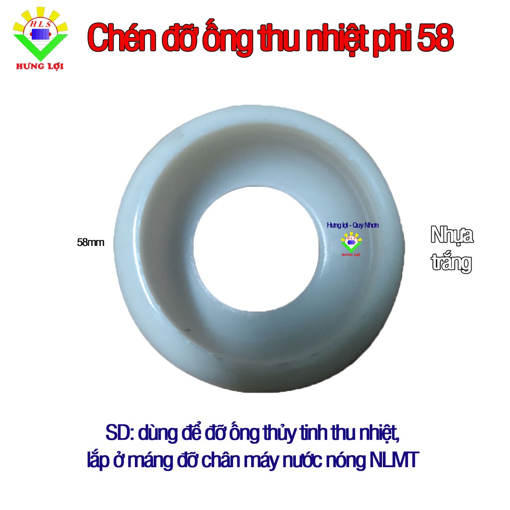 10  đỡ ống phi 58 dùng cho máy nước nóng năng lượng mặt trời