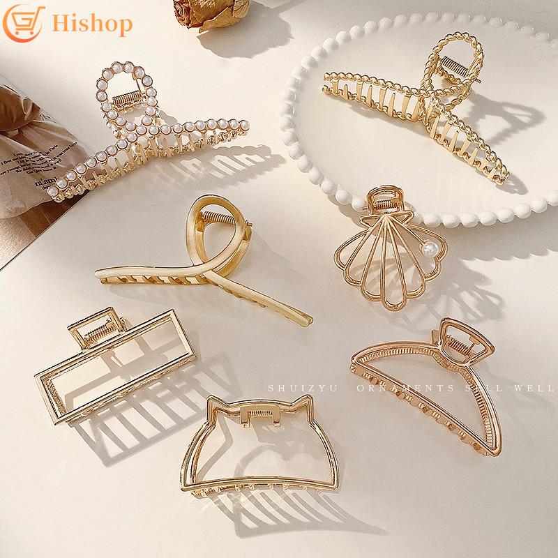 Kẹp Tóc Hợp Kim Đính Ngọc Trai Giả Xinh Xắn Cho Nữ