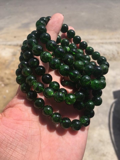 Vòng tay Ngọc Diopside tự nhiên