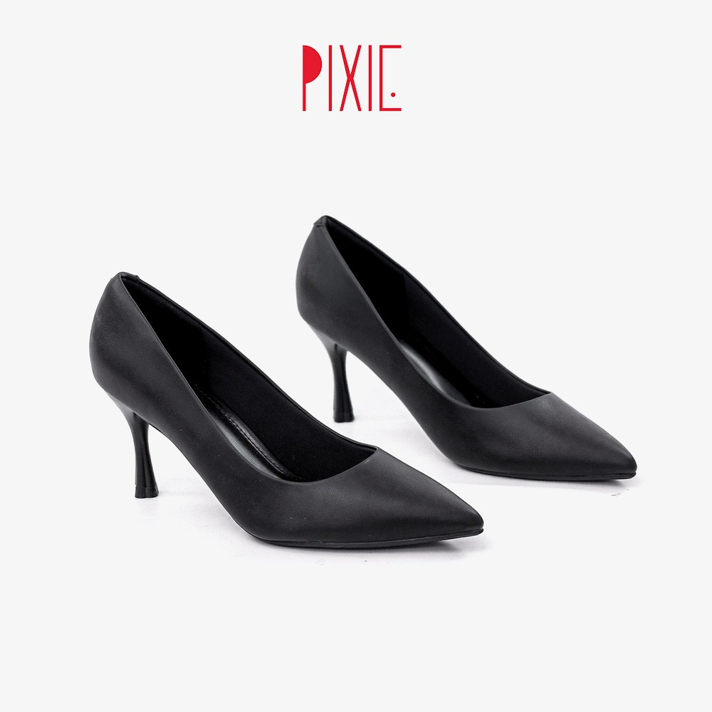 Giày Cao Gót 7cm Basic Mũi Nhọn Êm Chân Pixie X457