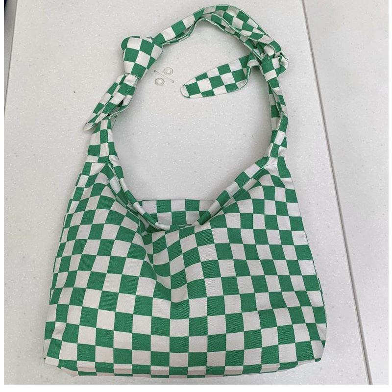 Túi tote đeo chéo nam nữ caro vải canvas phong cách ulzzang unisex đi học đi chơi - XUONGMAITNT