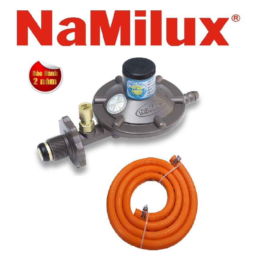 Bếp Gas Kính Cường Lực - Bộ dây van gas Namilux ngắt tự động