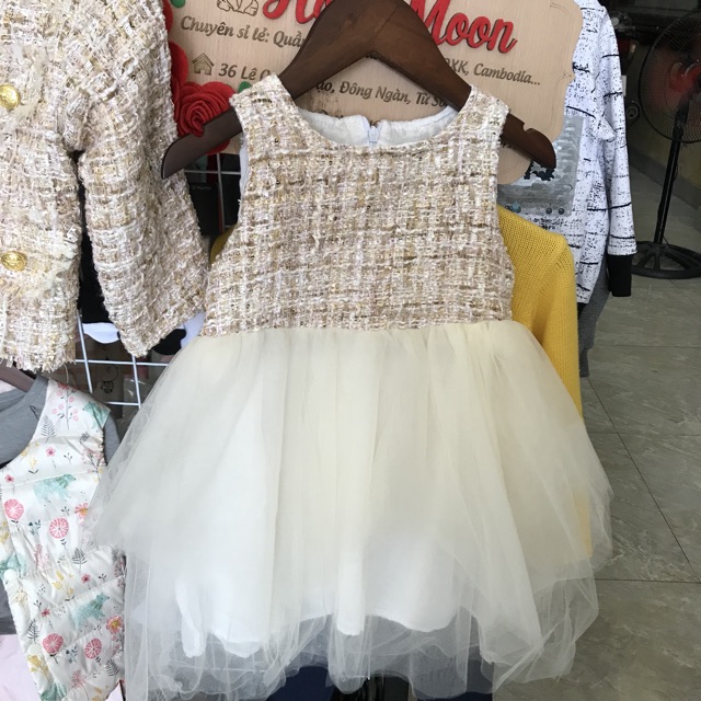 Sét váy dạ bé gái