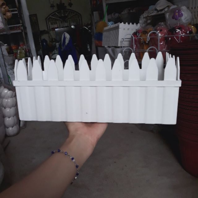 Hàng rào nhựa dày đẹp 30x13x12cm trồng cây trồng hoa