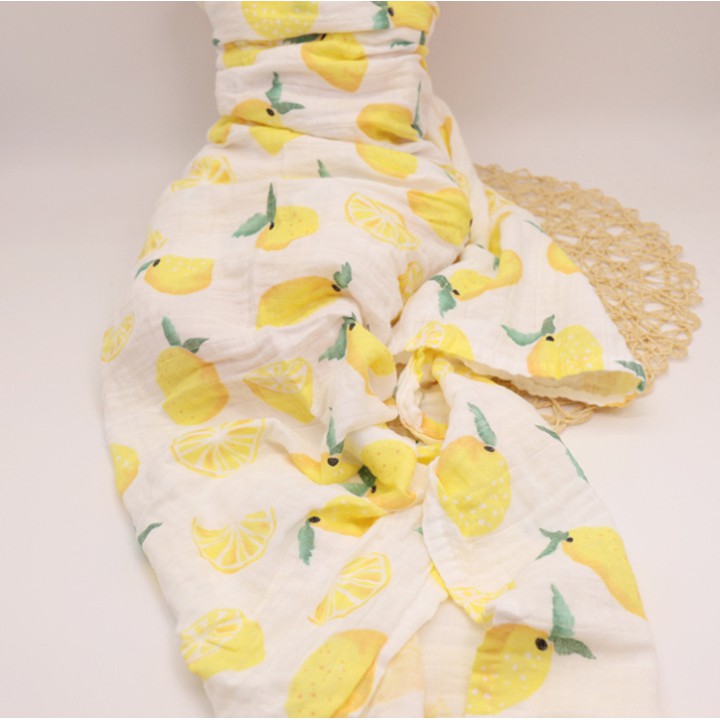 Khăn xô tắm sợi tre Muslin Swaddle - hàng xuất Nhật 100% cotton