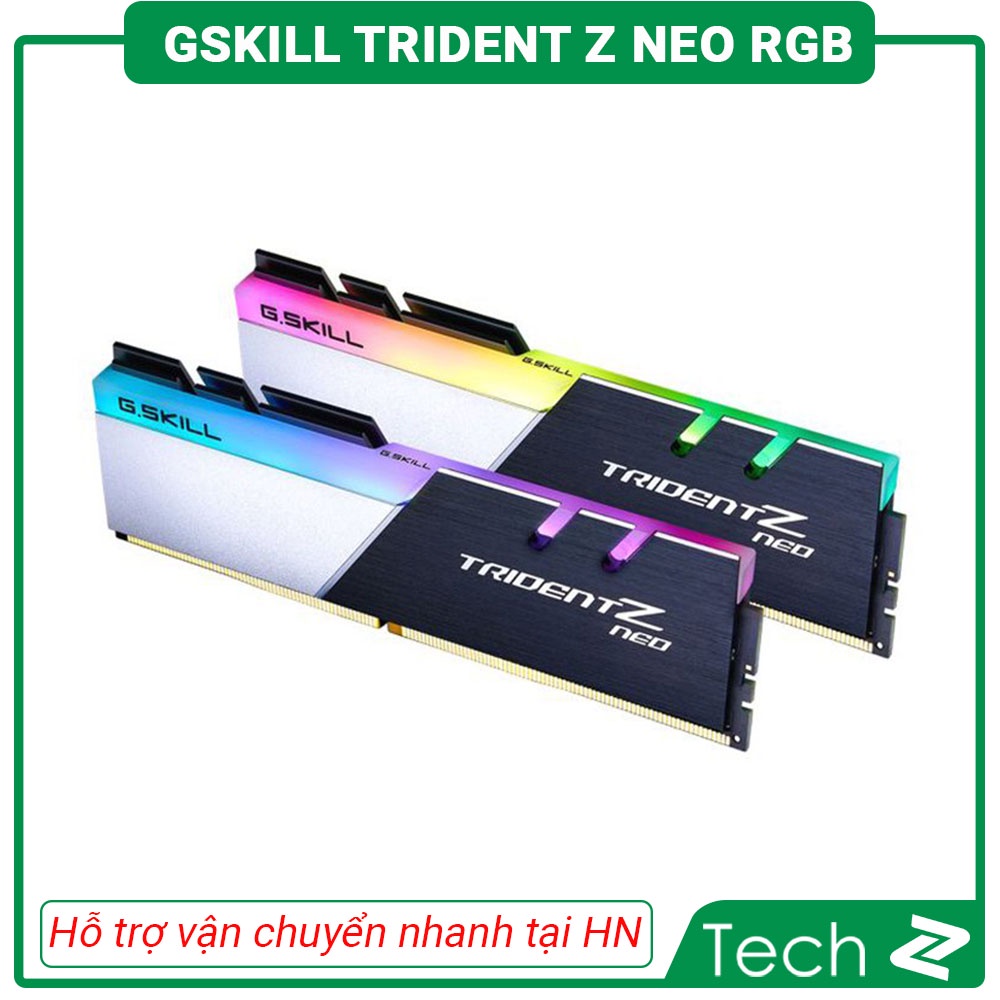Ram Desktop Gskill Trident Z Neo RGB (F4-3600C18D) 16GB (2x8GB) / 32GB (2x16GB) / 64GB (2x32GB) DDR4 3600MHz