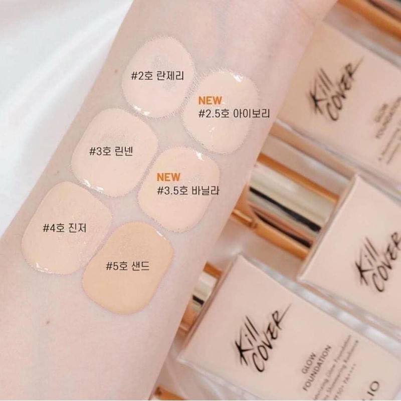 Kem nền Clio Kill Cover Glow Foundation 15g