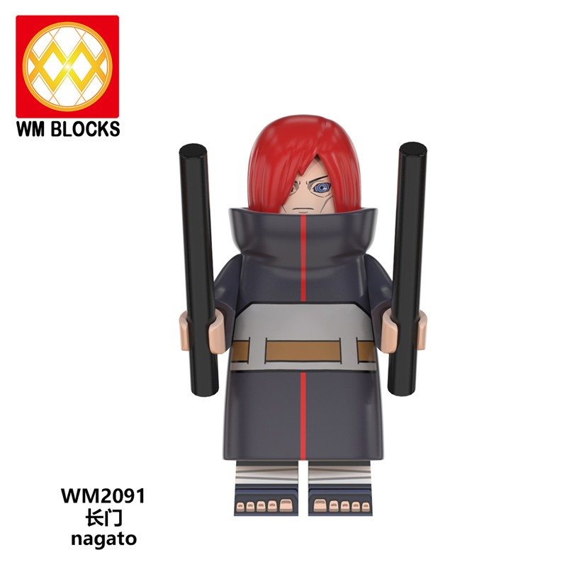 Mô hình lego họa tiết nhân vật hoạt hình Naruto Akatsuki Sasuke Itachi Madara Obito WM6105 WM6106