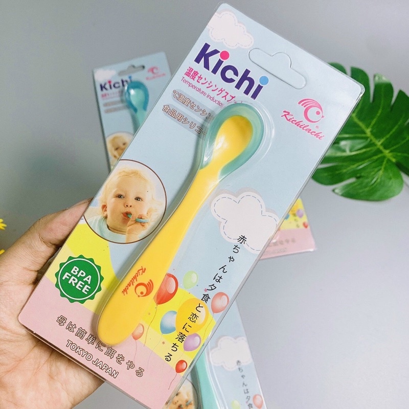 Thìa báo nóng, thìa ăn dặm cho bé Kichilachi