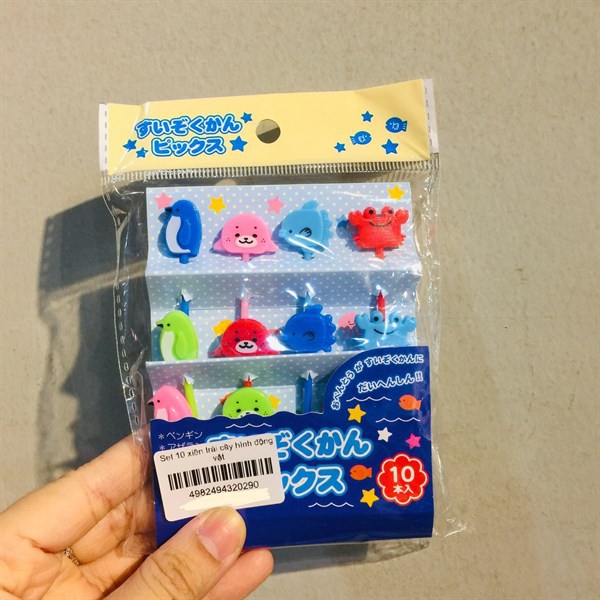 Set 10 xiên trái cây hình động vật NHẬT BẢN