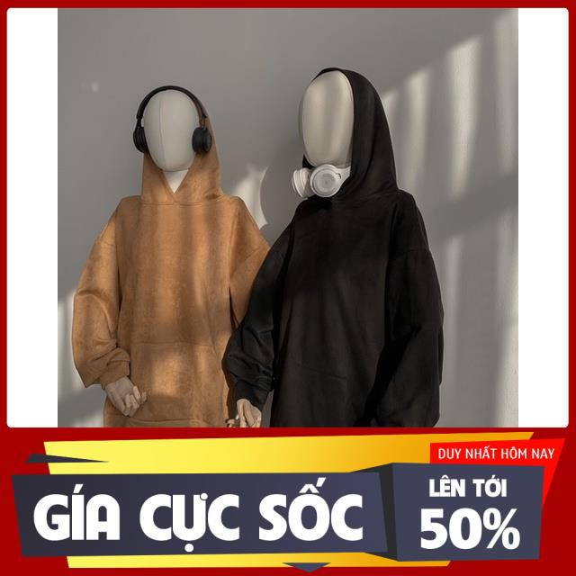 XẢ ÁO HOODIE DA LỘN CHUBBIE form oversize, rộng rãi thoải mái - CHUBBIE SUEDE Hoodie