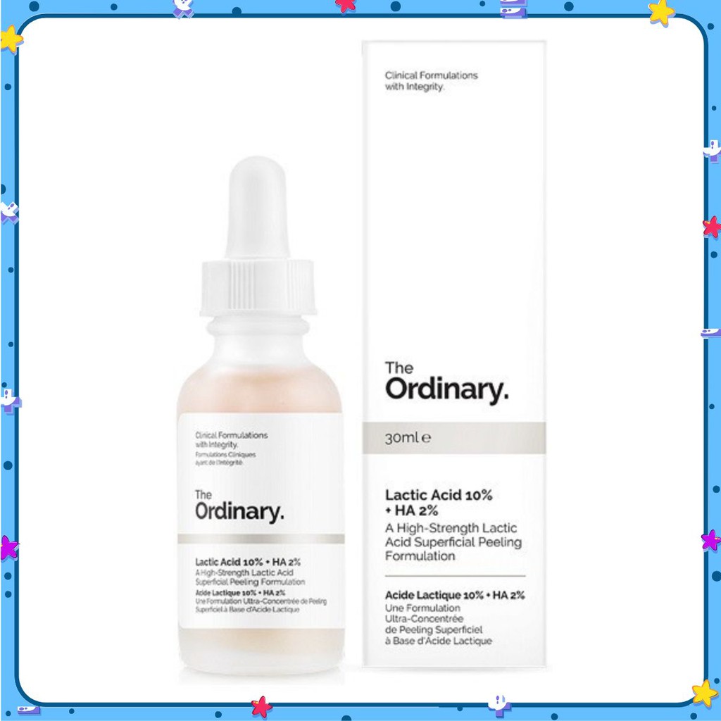 Tẩy da chết hóa học Lactic Acid + HA - The Ordinary ✟🅐