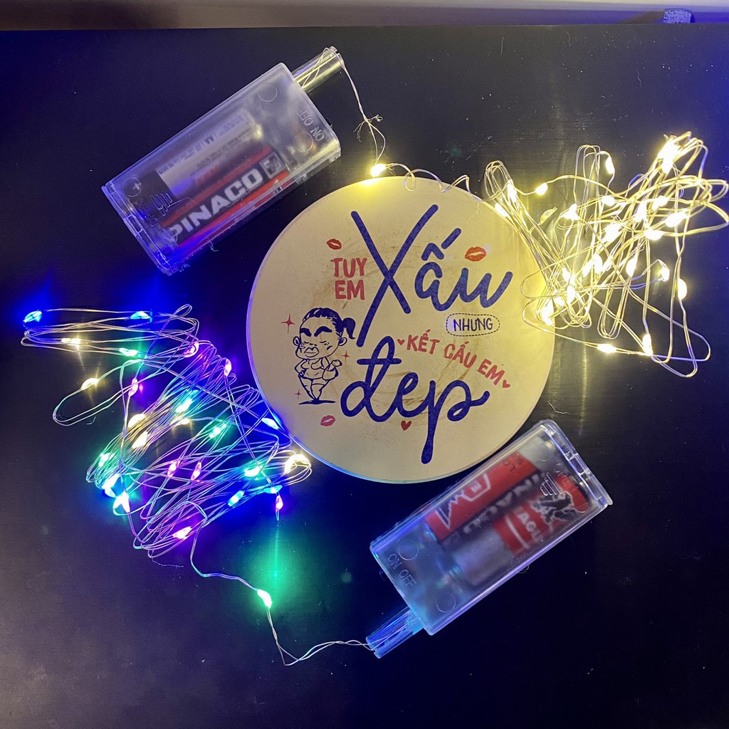 Đèn Led Đom Đóm 3 Mét 30 Bóng Fairy Light Không Chớp Nháy Trang Trí Quán, Nhà Cửa, Noel, Tết