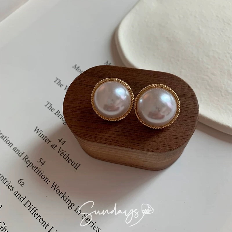 Khuyên tai đính hạt phong cách hàn quốc - Maben