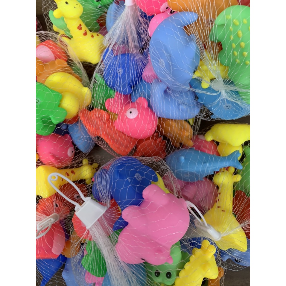 Đồ chơi nhà tắm, set 12 thú thả bồn tắm cho bé, có tiếng kêu thu hút bé