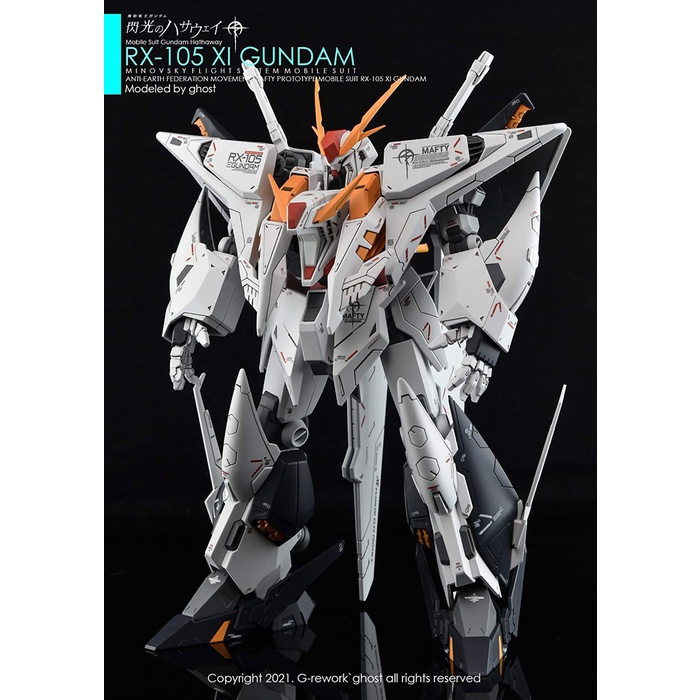 Decal Dán Trang Trí Xe Hơi GHOST HGUC RX-105 Xi Chất Lượng Cao