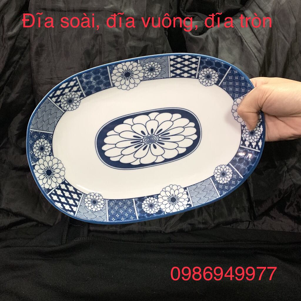 Bát Đĩa-bộ bát đĩa hoa  cúc Bộ chén dĩa sứ bát tràng cao cấp