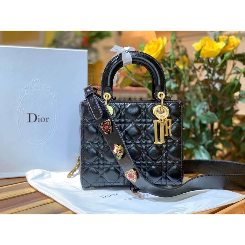 TÚI DIOR LADY DA NHÁM SIZE 20